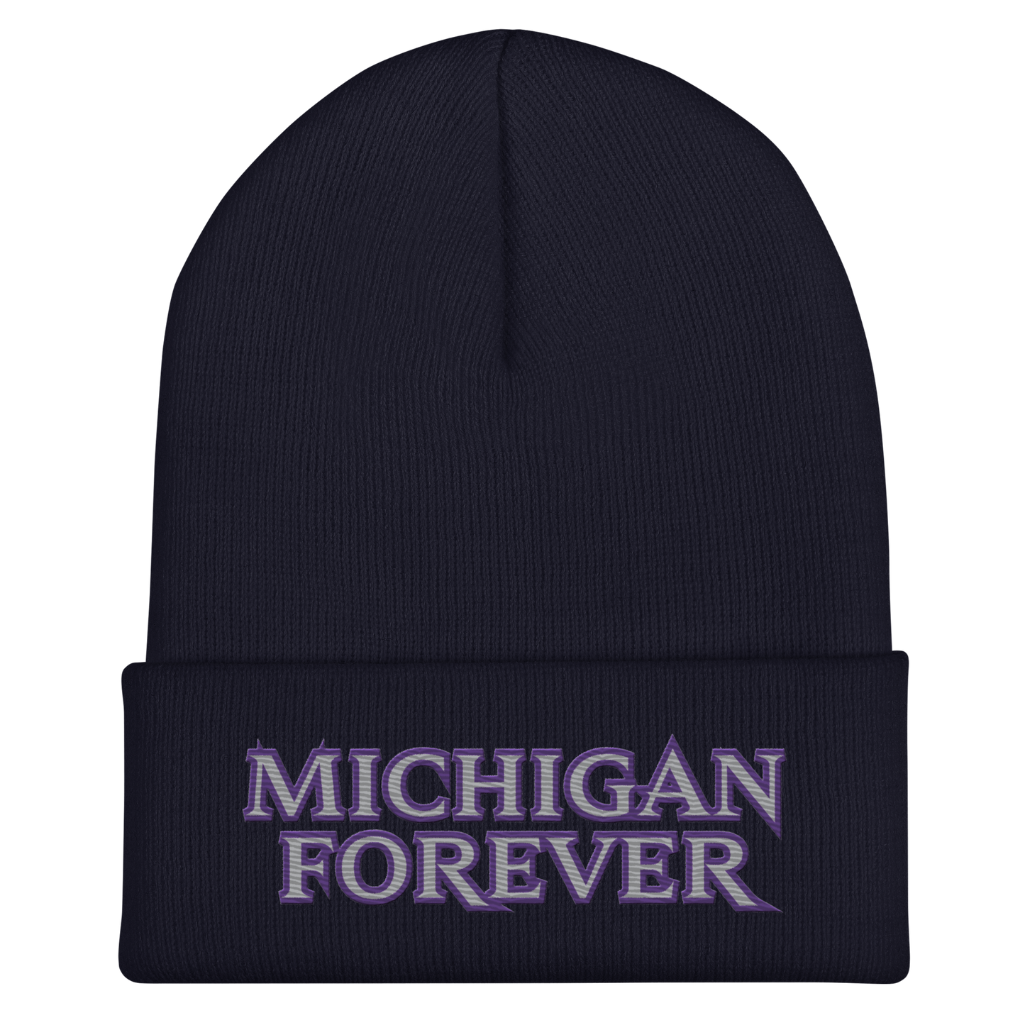 'Michigan Forever' Cuffed Beanie | African Cat Parody