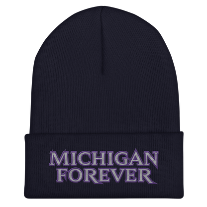 'Michigan Forever' Cuffed Beanie | African Cat Parody