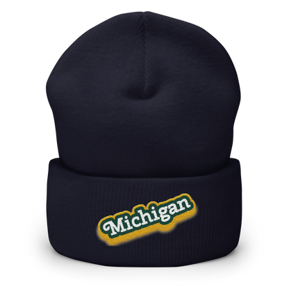 'Michigan' Cuffed Beanie | Ginger Pop Parody