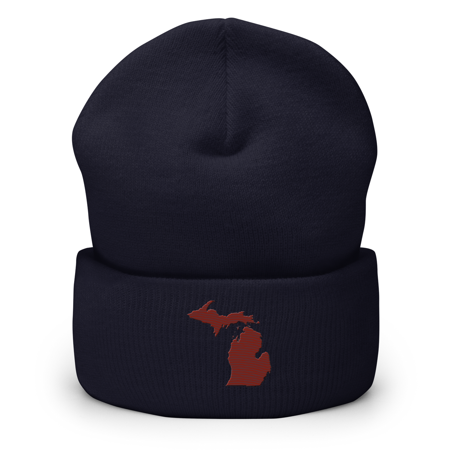 Michigan Cuffed Beanie | Cherryland Red Outline