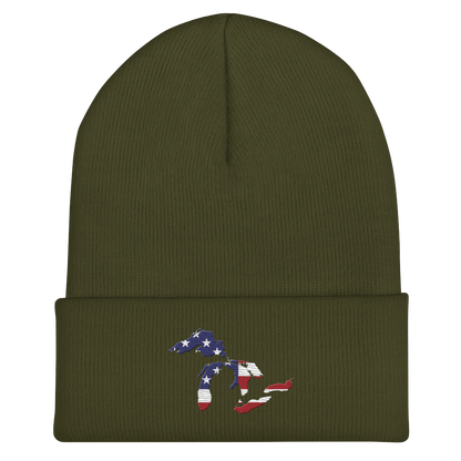 Great Lakes Cuffed Winter Beanie (Patriotic Edition)