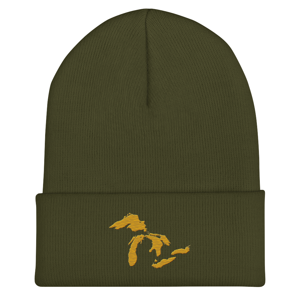 Great Lakes Cuffed Beanie (Gold)