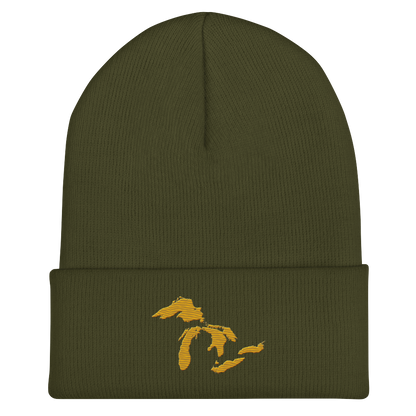 Great Lakes Cuffed Beanie (Gold)