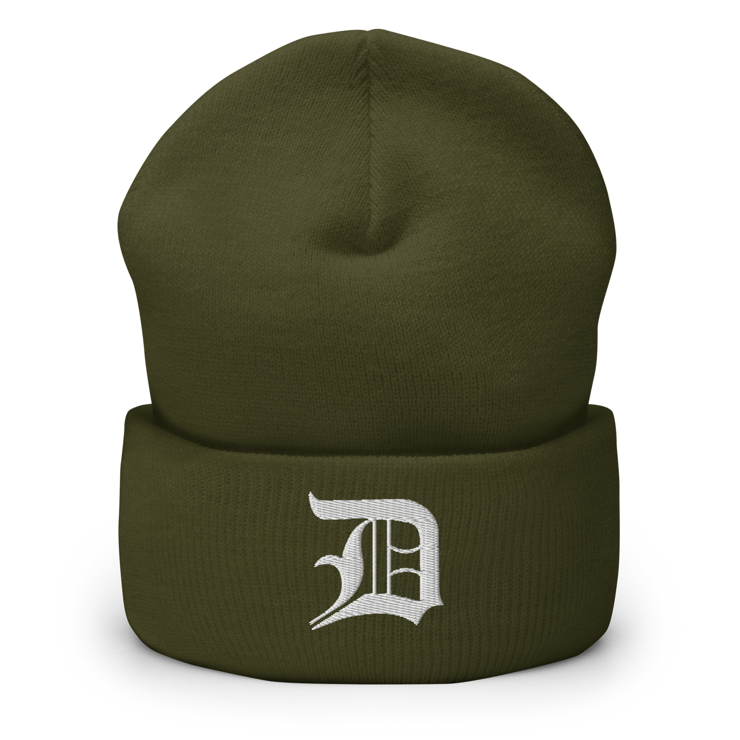 Detroit 'Old English D' Cuffed Beanie