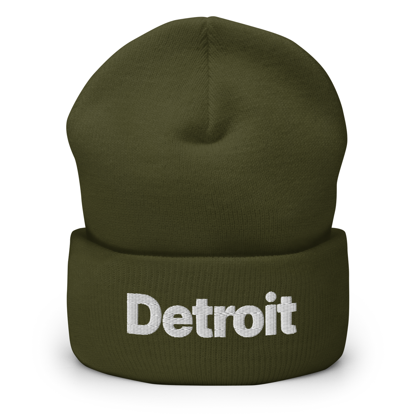 'Detroit' Cuffed Beanie (Small SUV Font)