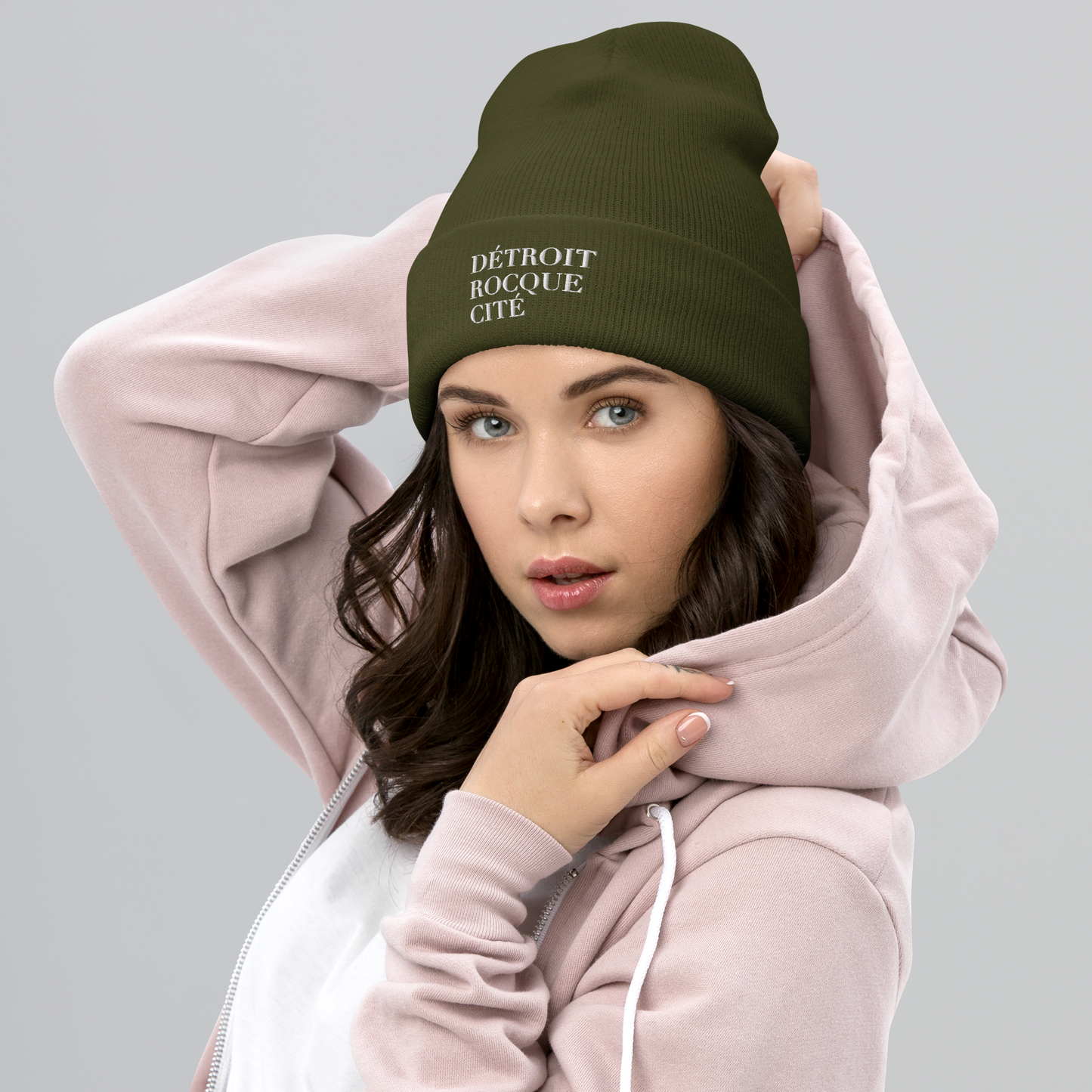 'Détroit Rocque Cité' Cuffed Beanie