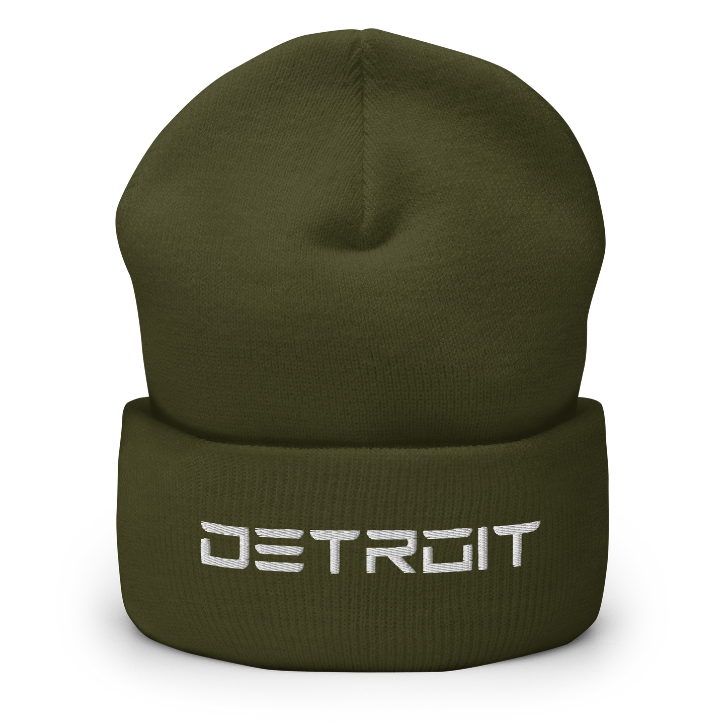 'Detroit' Cuffed Beanie (Electric Font)