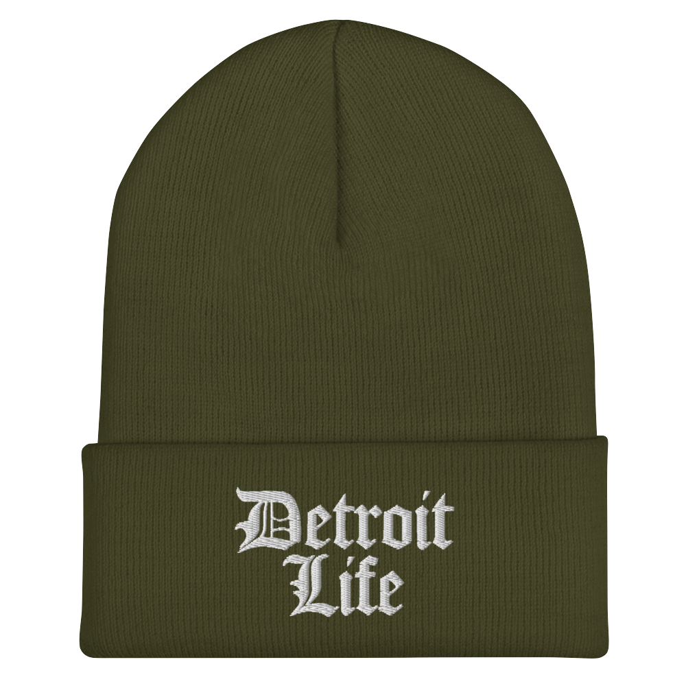 'Detroit Life' Cuffed Beanie