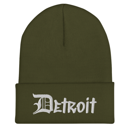 'Detroit' Cuffed Beanie (OED Tag Font)