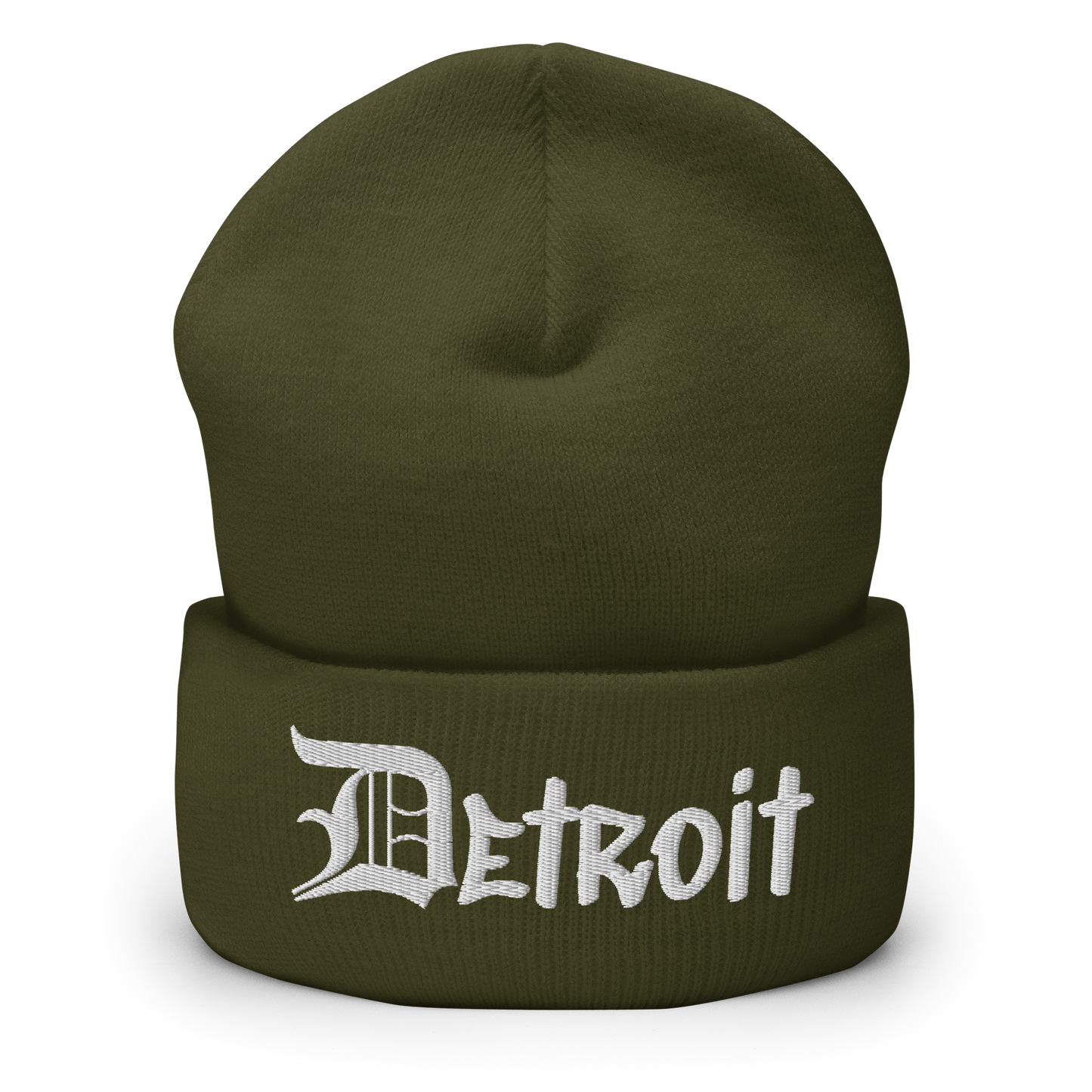 'Detroit' Cuffed Beanie (OED Tag Font)