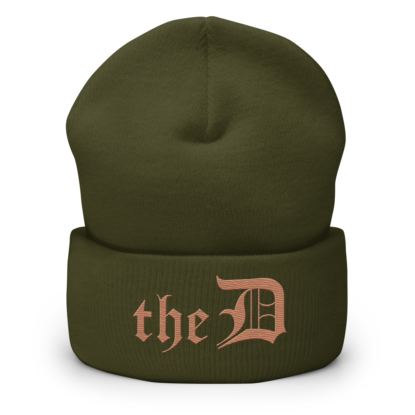 Detroit 'The D' Cuffed Beanie | Copper