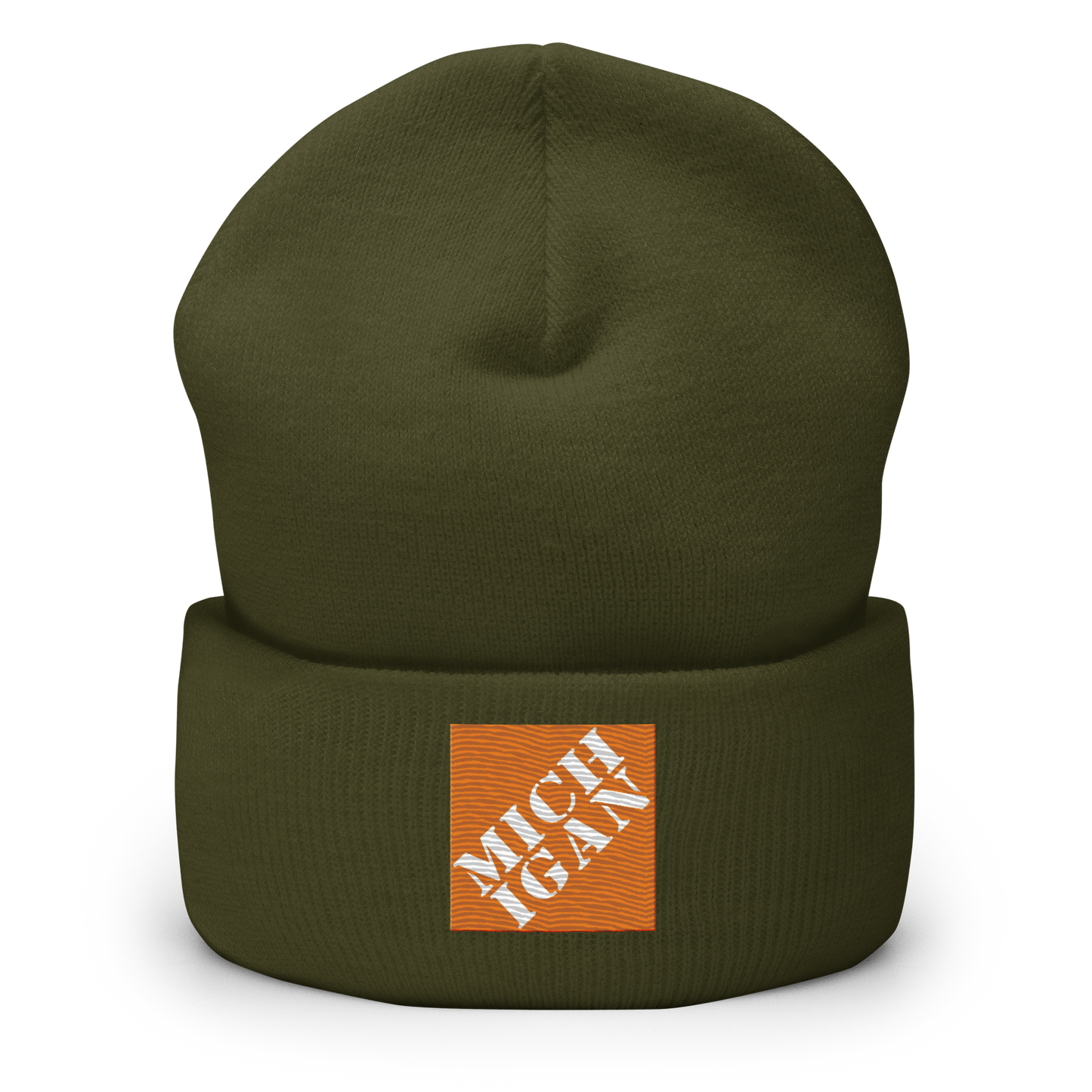 'Michigan' Cuffed Beanie | Construction Retail Parody