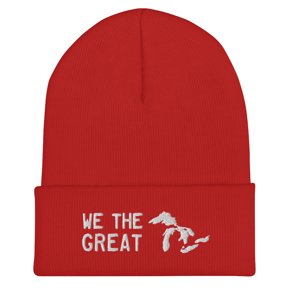 Great Lakes 'We the Great' Cuffed Beanie (White)