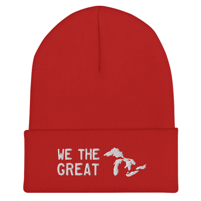 Great Lakes 'We the Great' Cuffed Beanie (White)