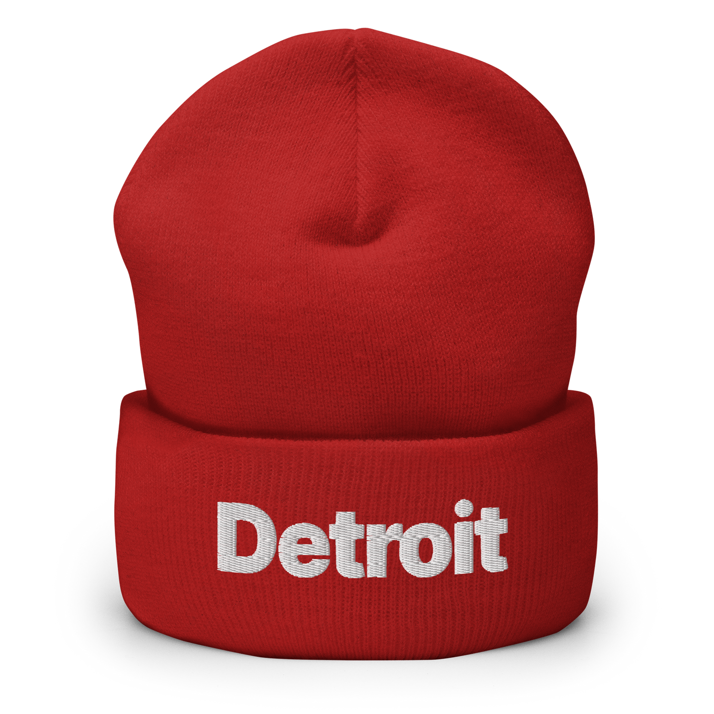 'Detroit' Cuffed Beanie (Small SUV Font)