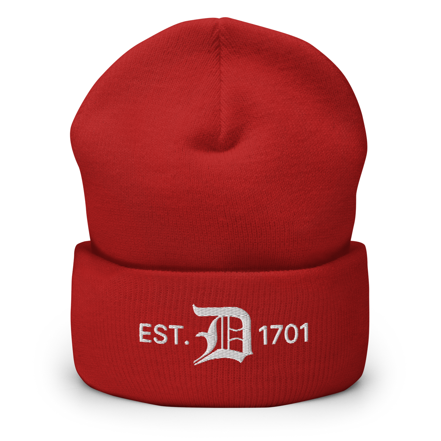 Detroit 'EST. 1701' Cuffed Beanie (w/ Old English 'D')