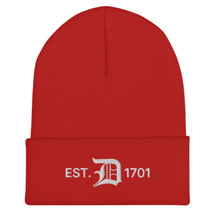 Detroit 'EST. 1701' Cuffed Beanie (w/ Old English 'D')