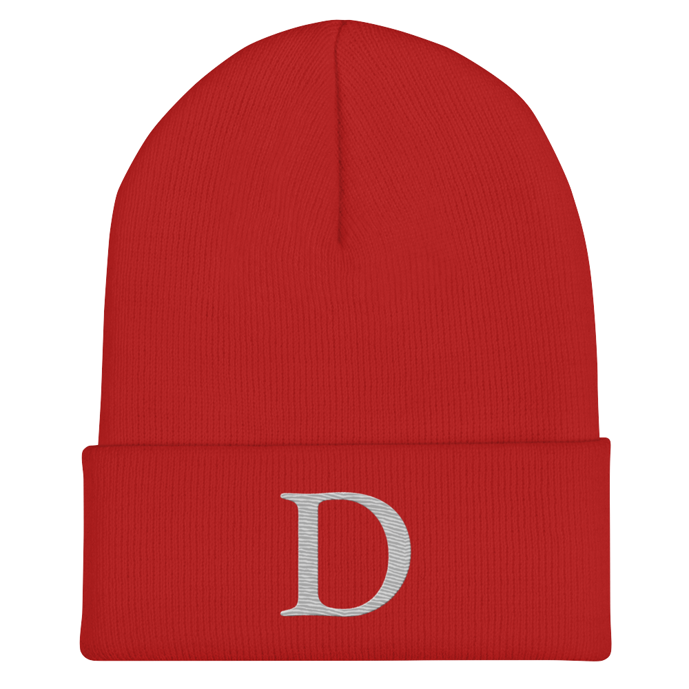 Detroit 'Old French D' Cuffed Beanie (Platinum)