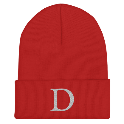 Detroit 'Old French D' Cuffed Beanie (Platinum)