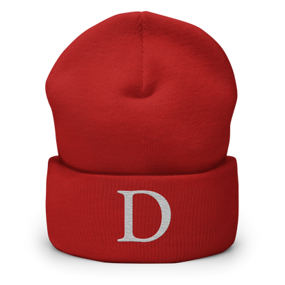 Detroit 'Old French D' Cuffed Beanie (Platinum)