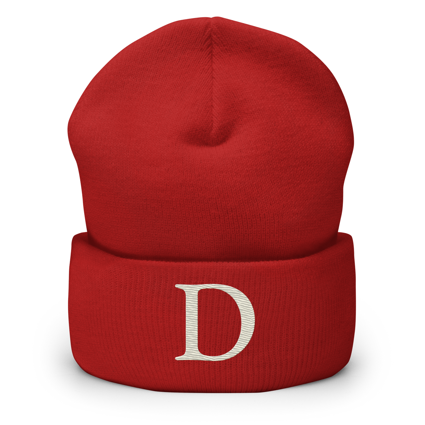 Detroit 'Old French D' Cuffed Beanie (Ivory White)