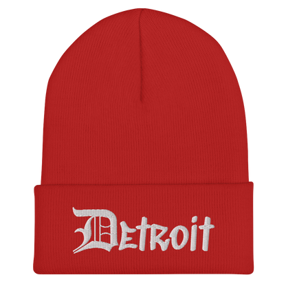 'Detroit' Cuffed Beanie (OED Tag Font)