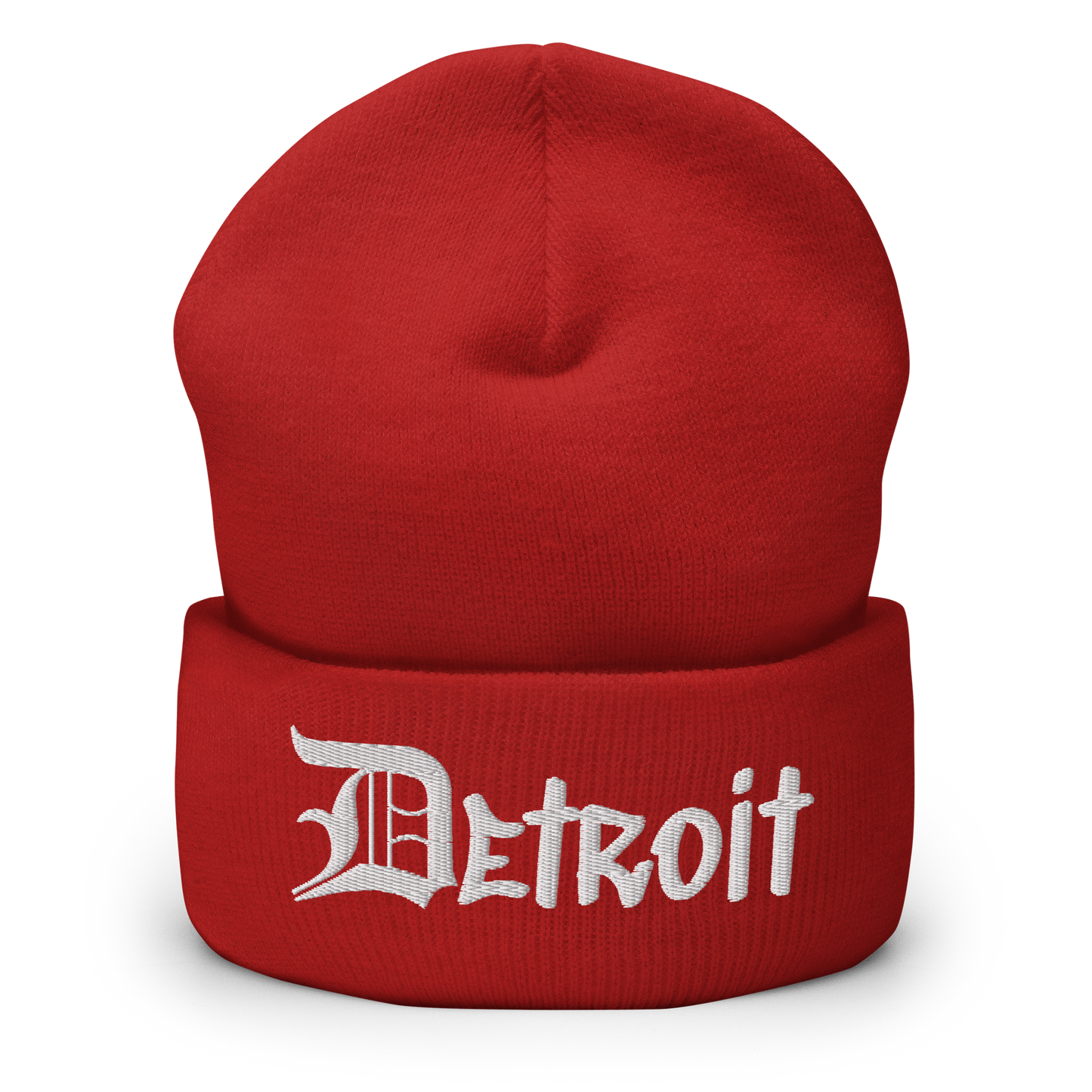 'Detroit' Cuffed Beanie (OED Tag Font)