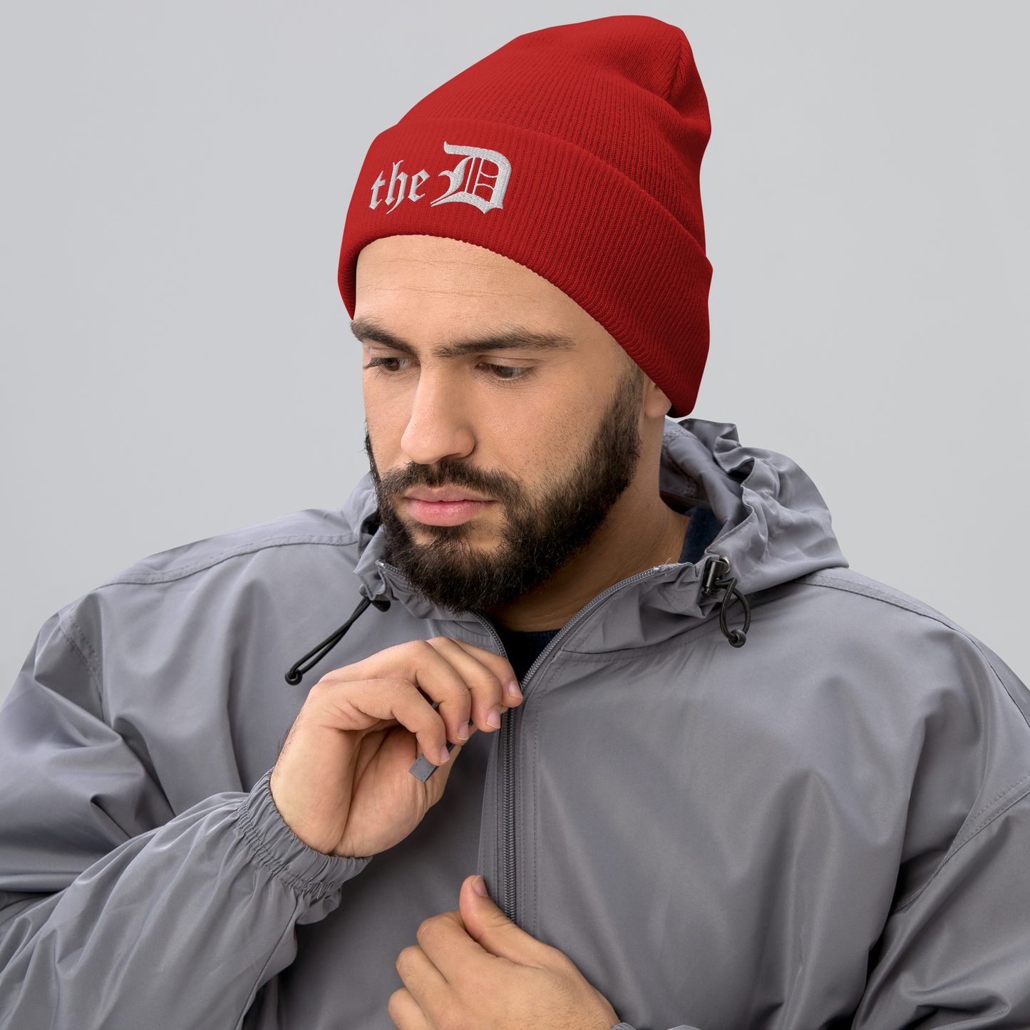 Detroit 'The D' Cuffed Beanie