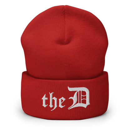 Detroit 'The D' Cuffed Beanie