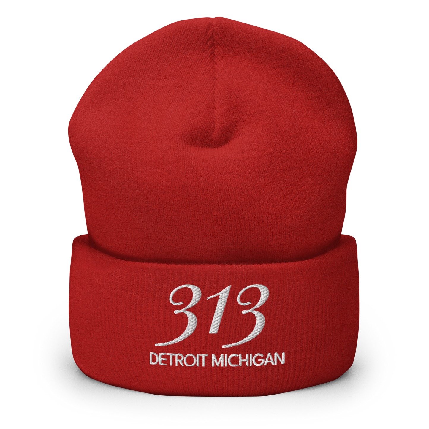 '313 Detroit Michigan' Cuffed Beanie