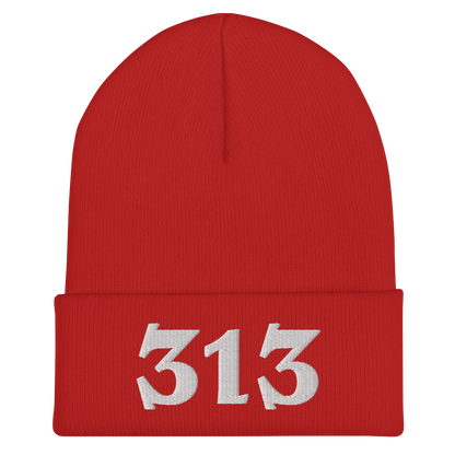 Detroit '313' Cuffed Beanie (Angry Font)