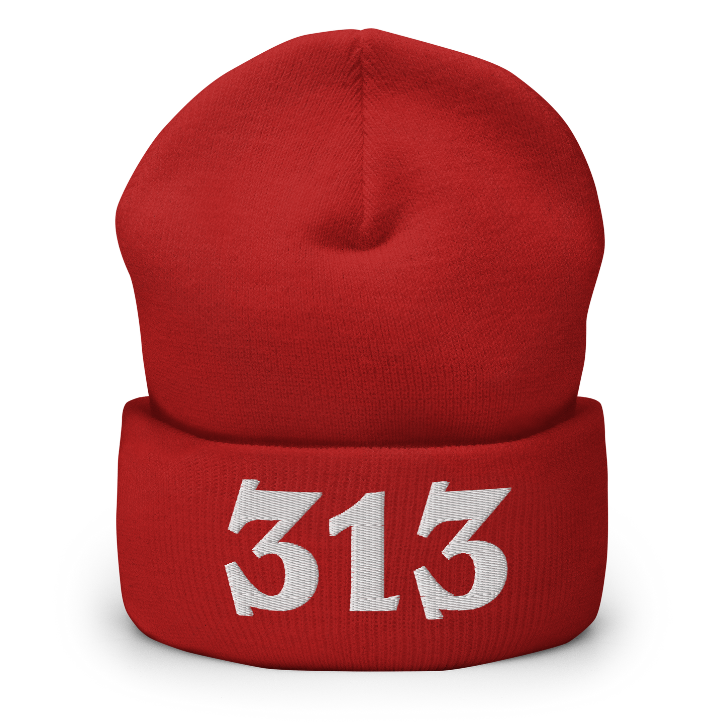 Detroit '313' Cuffed Beanie (Angry Font)