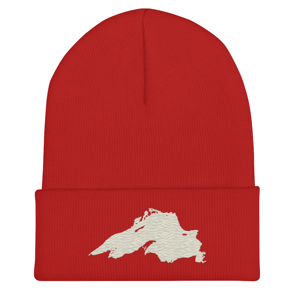 Lake Superior Cuffed Beanie | Ivory White