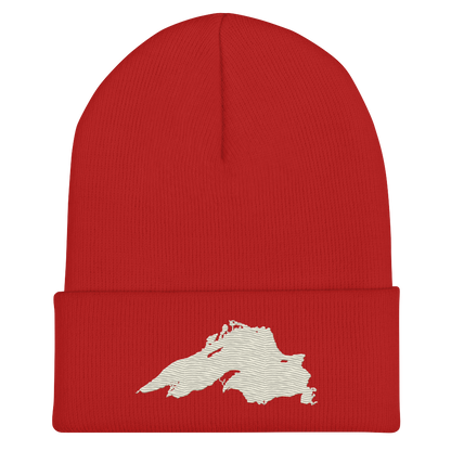 Lake Superior Cuffed Beanie | Ivory White