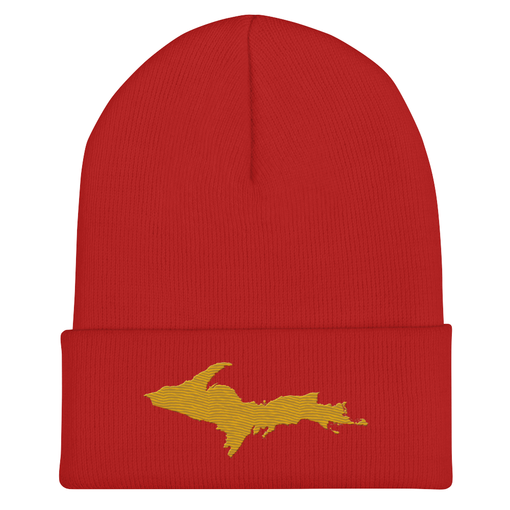 Upper Peninsula Cuffed Beanie | Gold