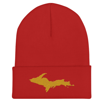 Upper Peninsula Cuffed Beanie | Gold