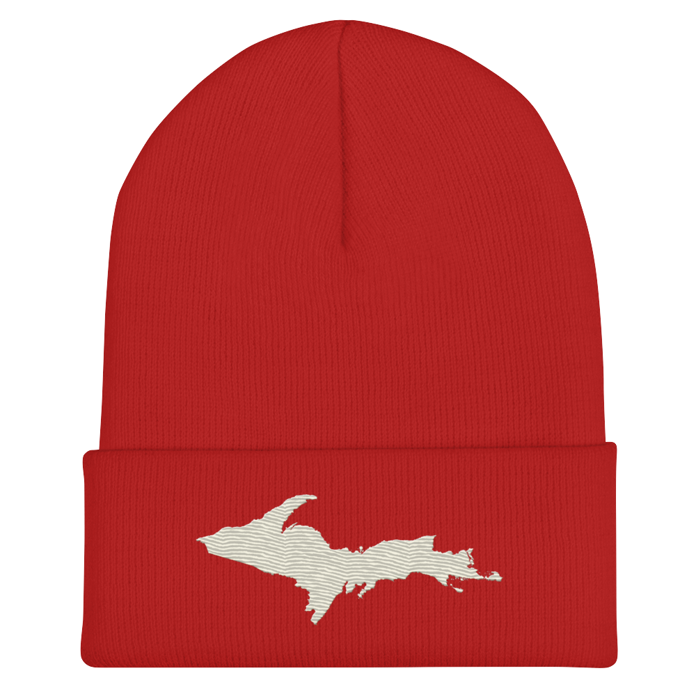 Upper Peninsula Cuffed Beanie | Ivory White