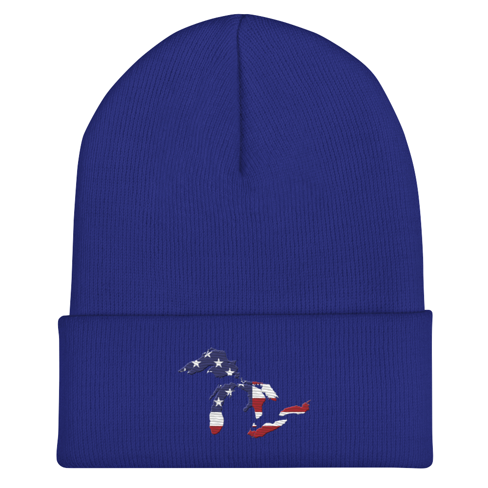 Great Lakes Cuffed Winter Beanie (Patriotic Edition)