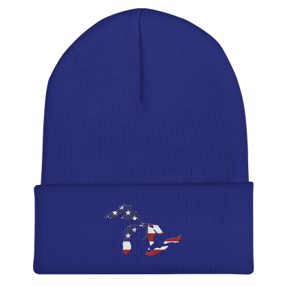 Great Lakes Cuffed Winter Beanie (Patriotic Edition)