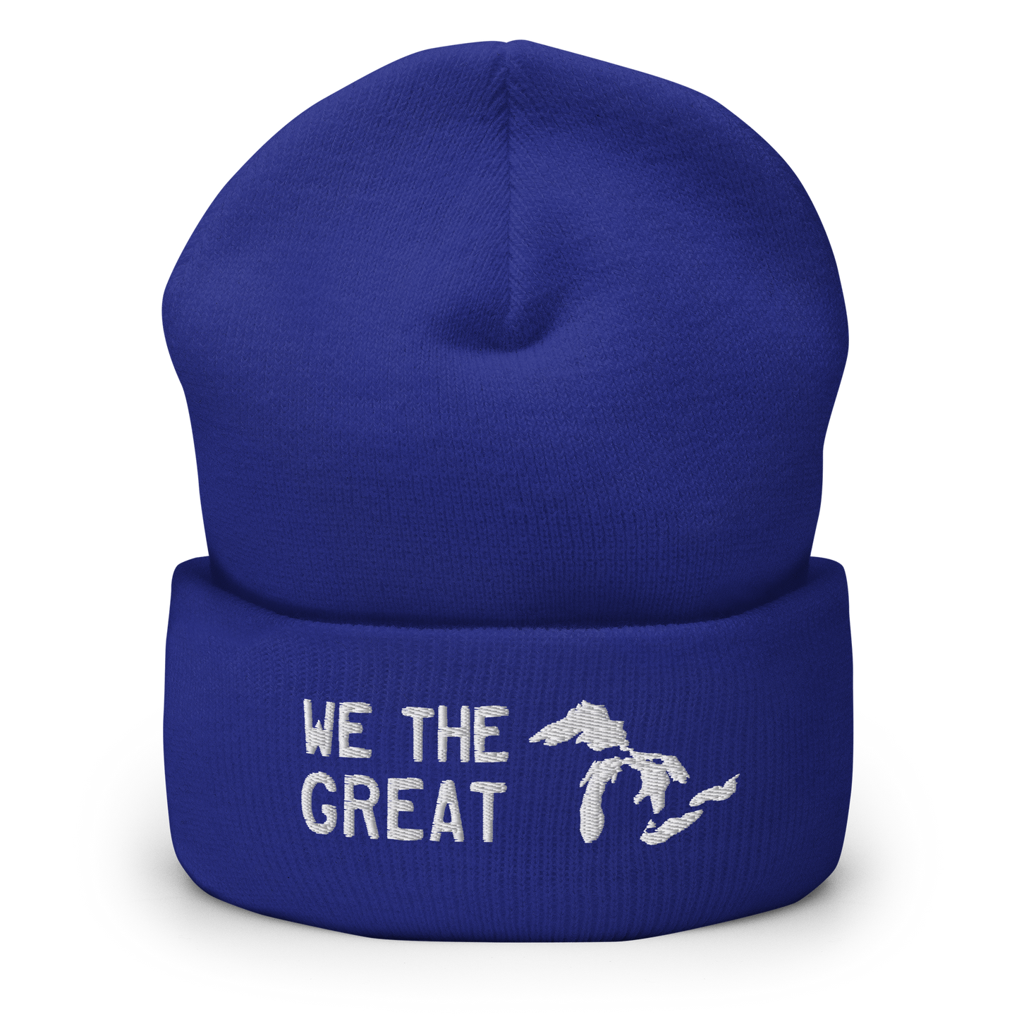 Great Lakes 'We the Great' Cuffed Beanie (White)