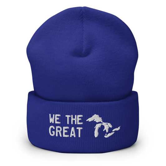 Great Lakes 'We the Great' Cuffed Beanie (White)