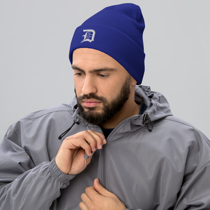 Detroit 'Old English D' Cuffed Beanie