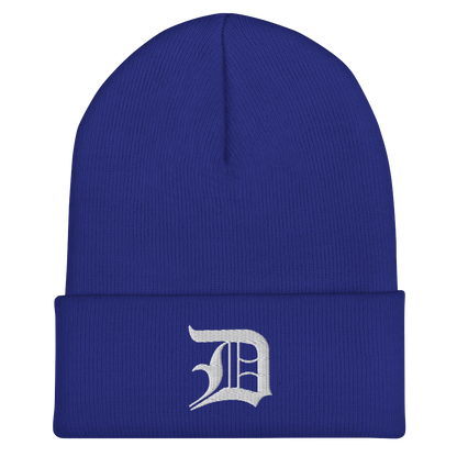 Detroit 'Old English D' Cuffed Beanie