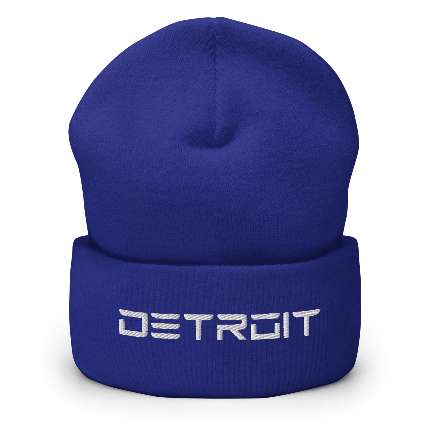 'Detroit' Cuffed Beanie (Electric Font)