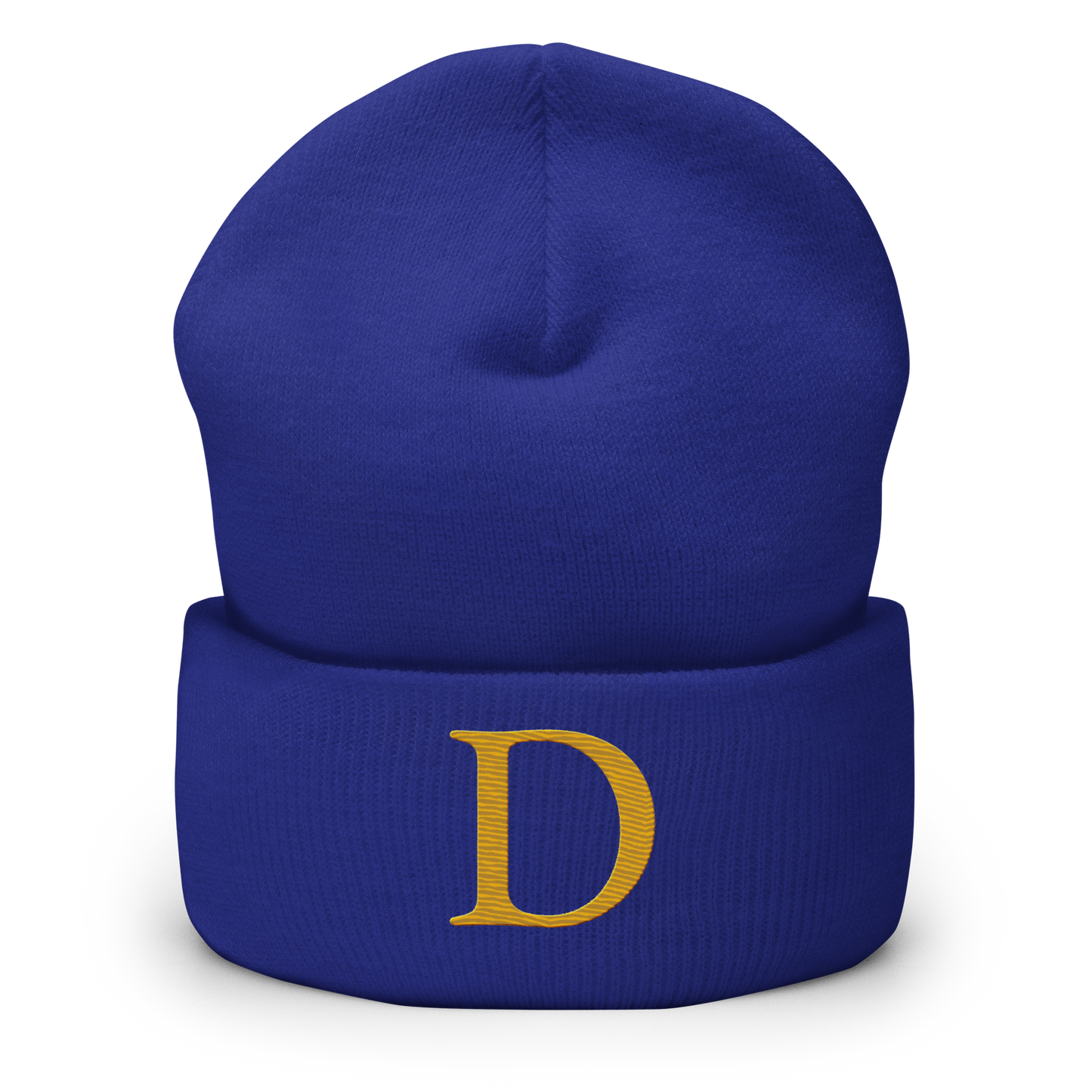 Detroit 'Old French D' Cuffed Beanie (Gold)