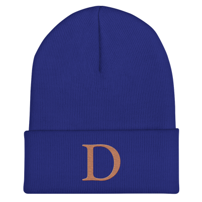 Detroit 'Old French D' Cuffed Beanie (Copper)