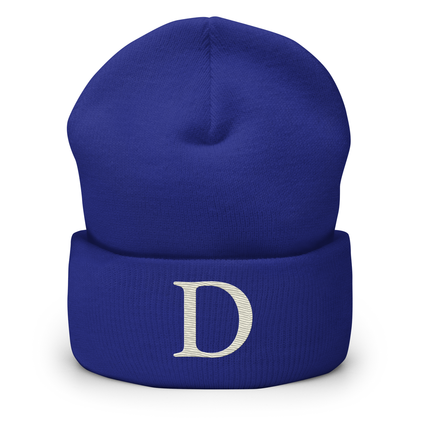 Detroit 'Old French D' Cuffed Beanie (Ivory White)