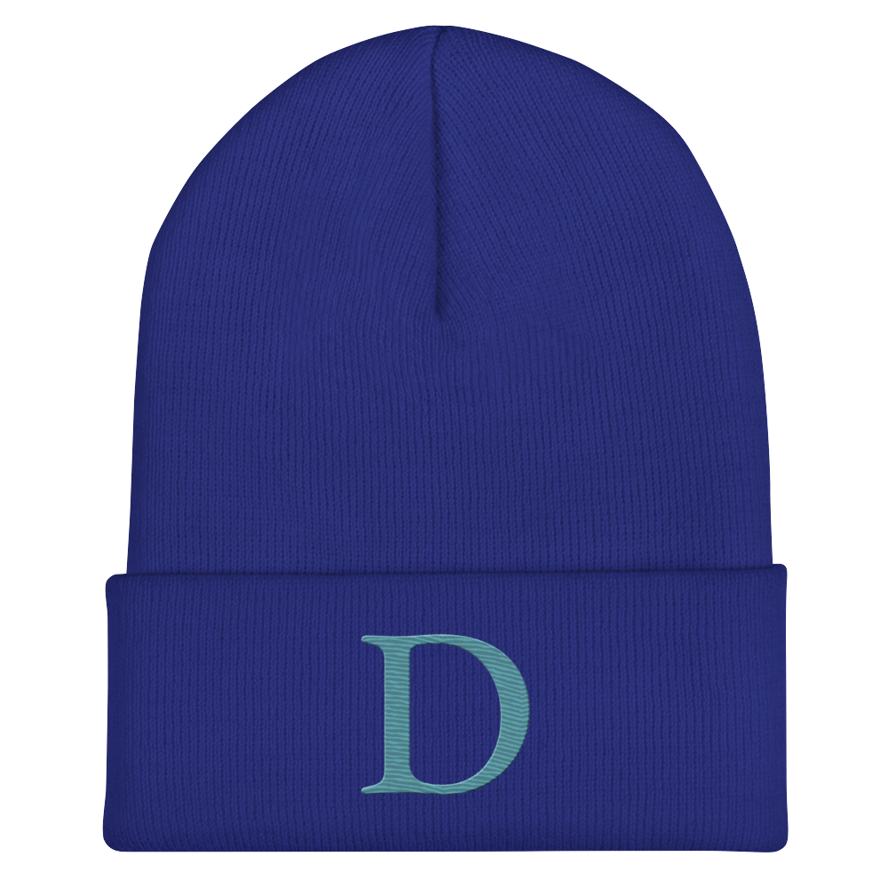 Detroit 'Old French D' Cuffed Beanie (Huron Blue)