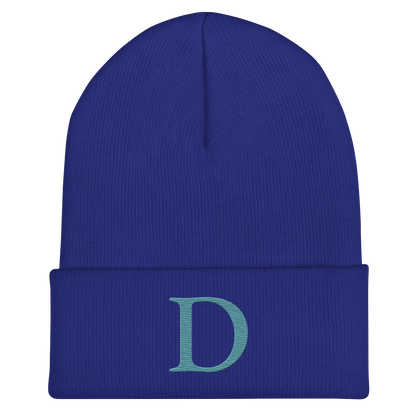 Detroit 'Old French D' Cuffed Beanie (Huron Blue)