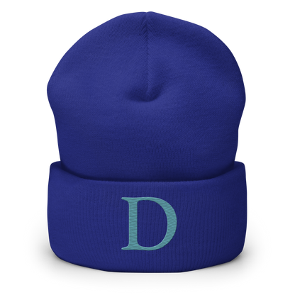 Detroit 'Old French D' Cuffed Beanie (Huron Blue)